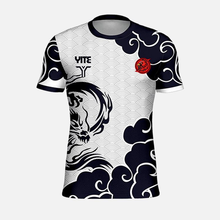 YITE |WD25-002-Black And White Esports Uniform