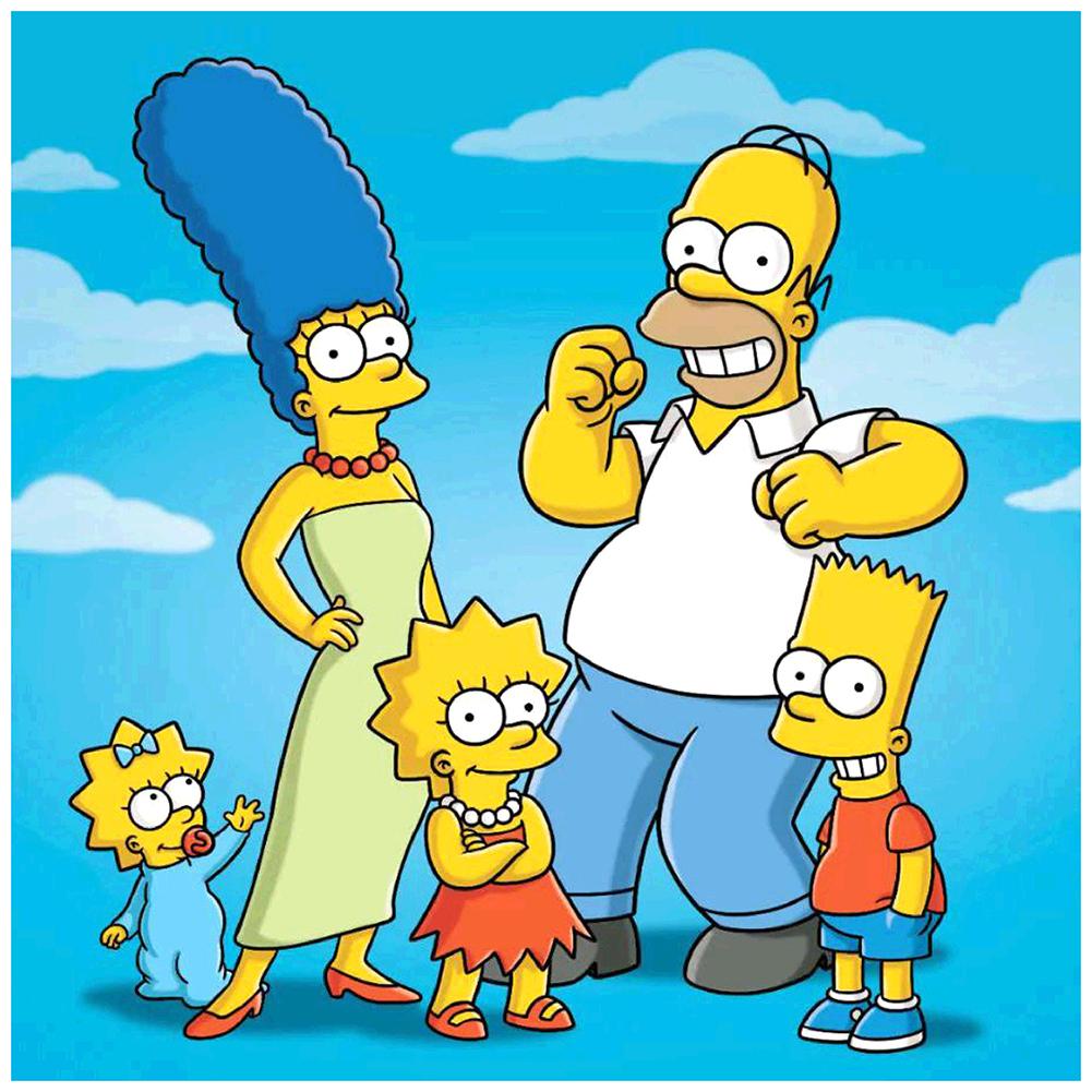 

30*30CM - The Simpsons - Round Drill Diamond Painting, 501 Original