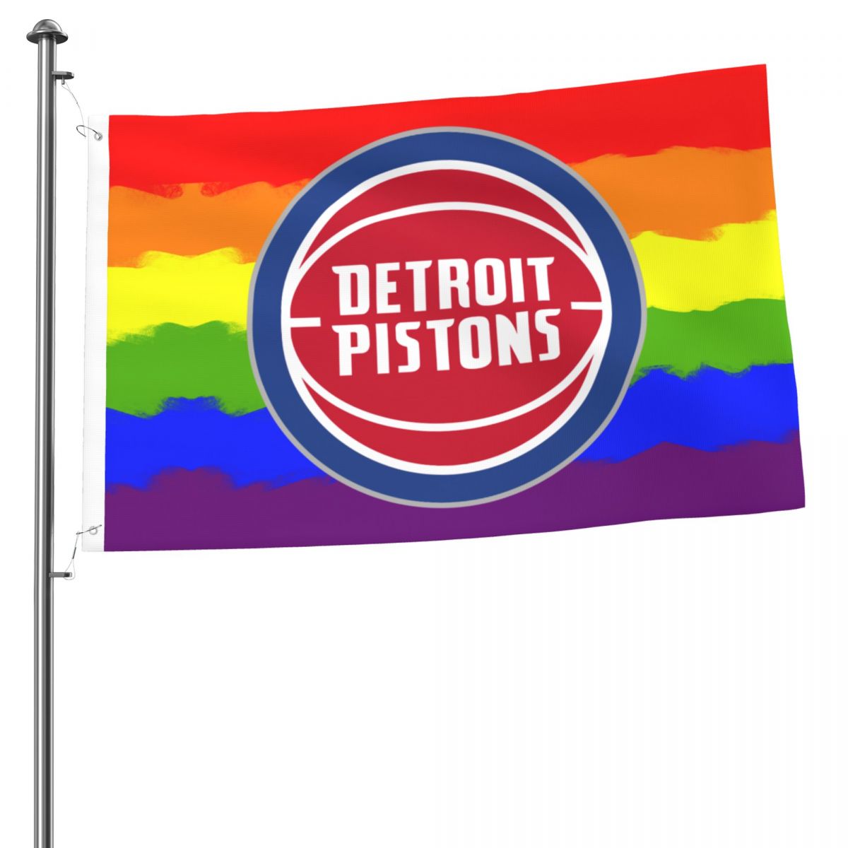 Detroit Pistons Traditional Pride 2x3 FT UV Resistant Flag