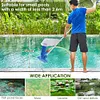 Portable Swimming Pool Pond Fountain Vacuum Cleaner 2 Leafbag with 5Section Pole