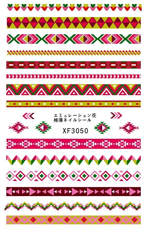 Nail Art Decals Colorful Glass Sticker for Nail Self-adhesive DIY Sticker Decals Manicure for Nail Art Sticker Design Decoration