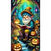 uk.everydayedeals (Limited Stock)Diamond Painting - Full Round - Pumpkin Lamp and Grandp(40*70cm)