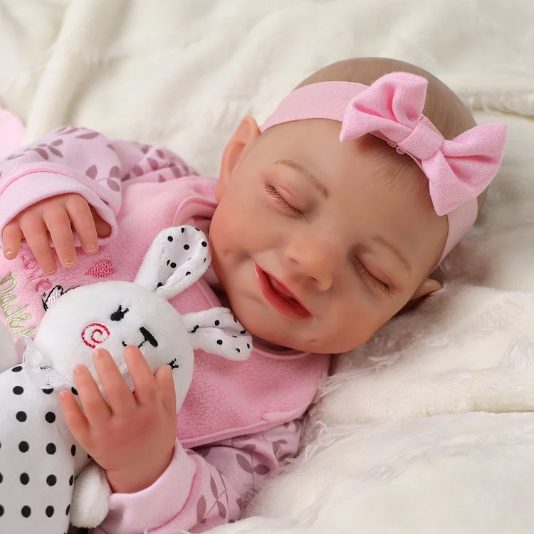 Babeside Olivia 20'' Realistic Reborn Baby Doll Sleeping Adorable Smiling Girl
