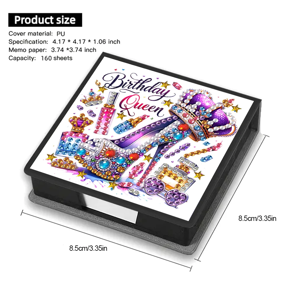 DIY High Heels Diamond Painting Memo Pad Holder Mosaic Kit for DIY Art Craft