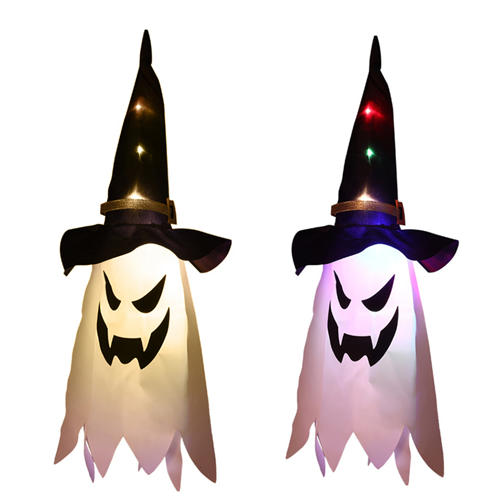

Halloween Decoration LED Flashing Light Glowing Wizard Ghost Hat Lantern, Warm light, 501 Original