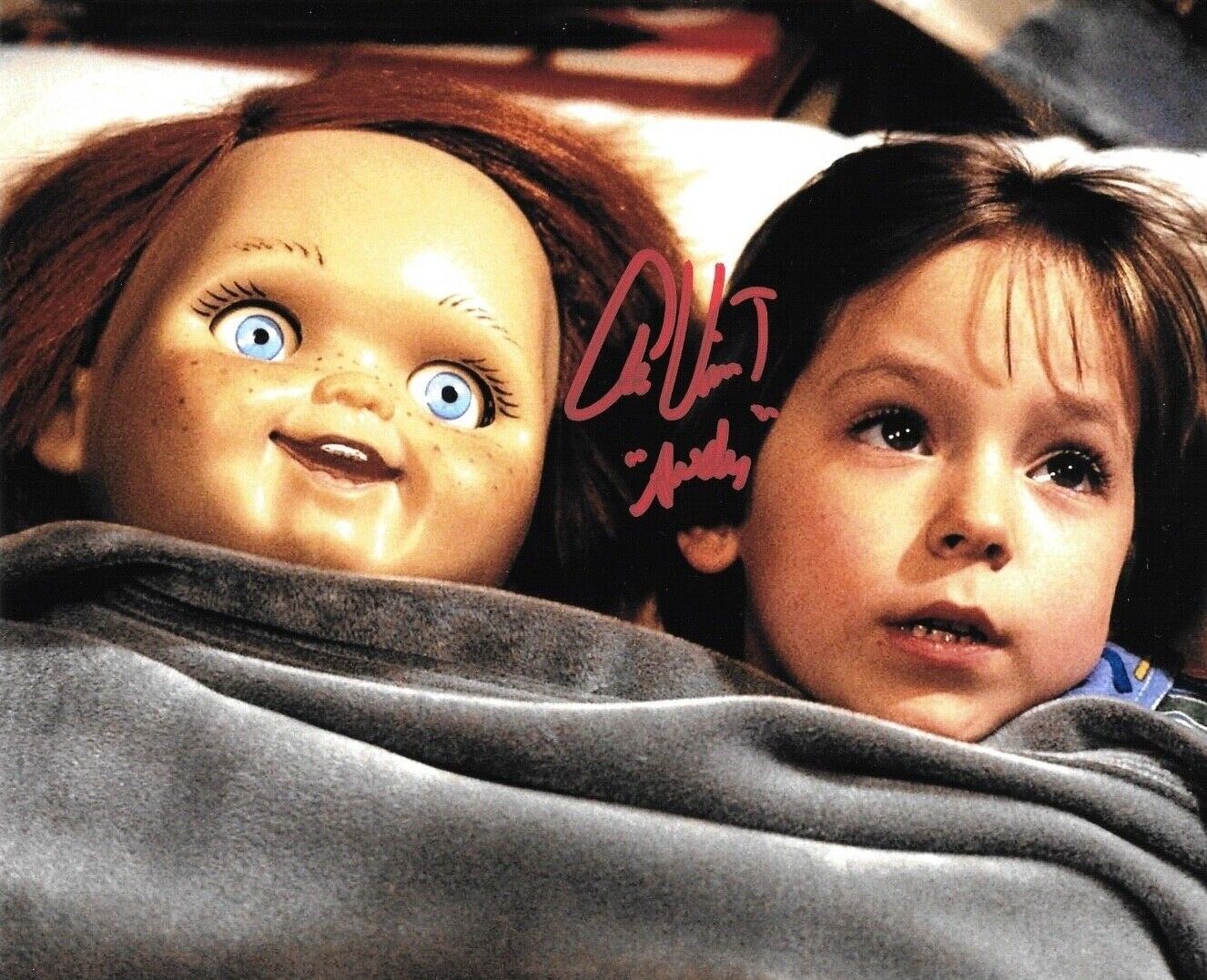 * ALEX VINCENT * signed 8x10 Photo Poster painting * CHILD'S PLAY * ANDY * PROOF * 4