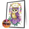Diamond Painting-DIY Crystal Rhinestone Wreath Owl