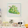Food Series: Grapes-14CT Stamped Cross Stitch Egyptian Cotton 50*50cm/19.69*19.69in tapestrymarket