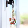 (US Local)6PCS  Christmas DIY Diamond Painting Keychain Diamond Art Kits Keyrings