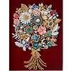 Framed Pearl Diamond Painting - Special Shaped - Colorful Bouquets (17x22cm)