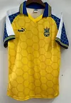 Joyfball 1998 Retro  Ukraine National Home Soccer Jersey 1:1 Thai Quality
