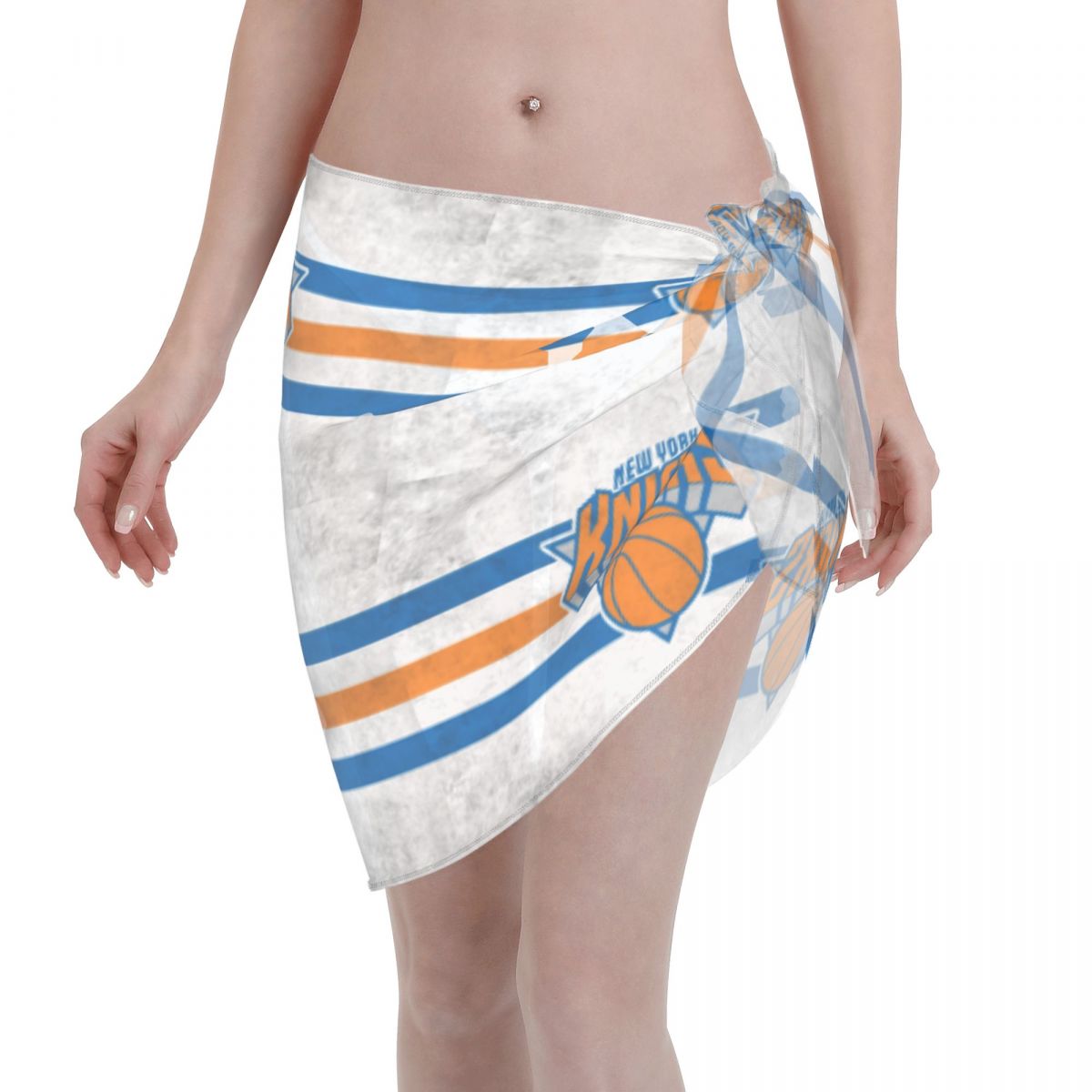 New York Knicks Basketball Club Women's Short Beach Sarong Cover Ups