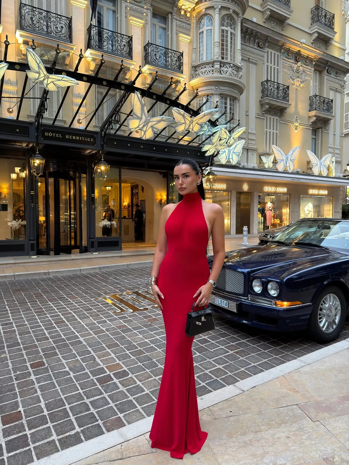 Glamorous Wine Red High Neck Sleeveless High-Waisted Backless Long Mermaid Prom Dress | PM0019 Wellcucu