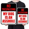 No Treaspassing My Dog Is An Asshole - Vintage Metal Signs - 20*30cm/30*40cm - Warning