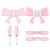 2 Pack Bow Silicone Headset Accessories Silicone Earphone Decorations Coquettish Earphone Attachment Compatible for Tonies Toniebox 2