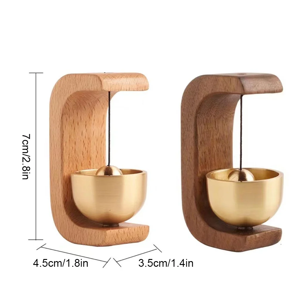 Door Bell Wooden Wind Chimes Magnetic Doorbell Home Entrance Decoration