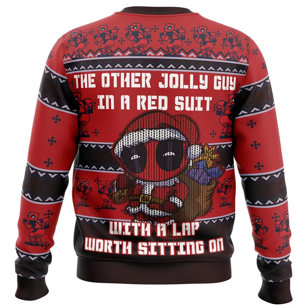 Deadpool Jolly Red Guy Ugly Christmas Sweatshirt