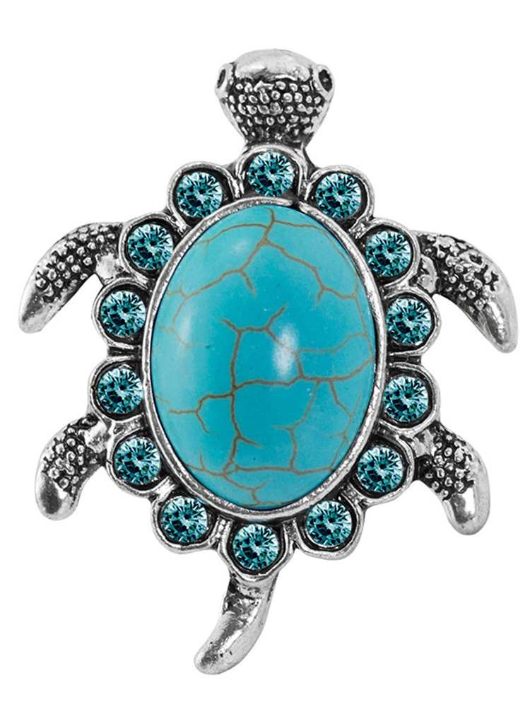 Marine Elements Vintage Turquoise Turtle Ring  artssus
