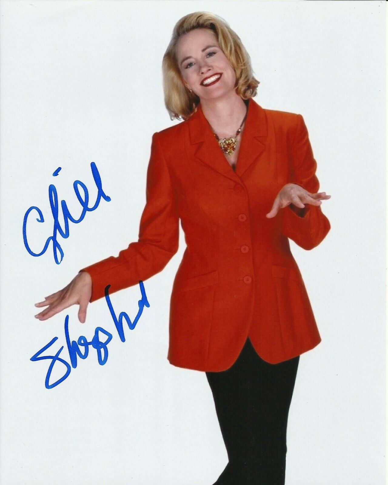 CYBILL SHEPHERD SIGNED MOONLIGHTING Photo Poster painting UACC REG 242 (2)