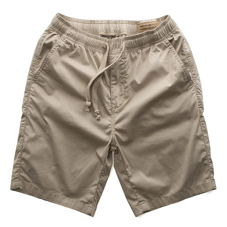 Damulin Summer Men's Shorts Slim Fitting Elastic Waist Workwear Casual Pants Men Short Pants Cargo Shorts Men Pants for Mens Short