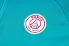 Joyfball 2024/2025 Psg Paris Saint-Germain Half-Pull Hat Style Training Suit Lake Blue Football Shirt 1:1 Thai Quality