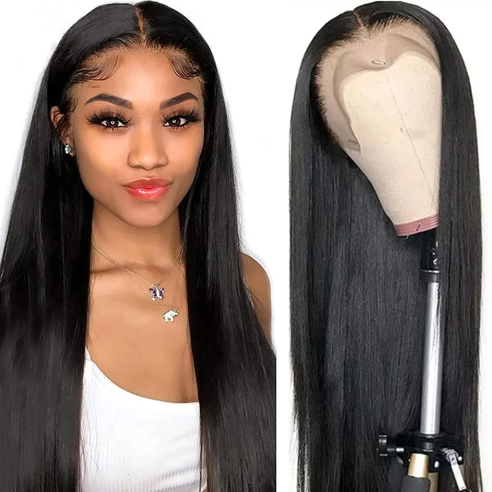 Jewtribute Hair®|Straight Lace  Hair Black Color Long Wigs