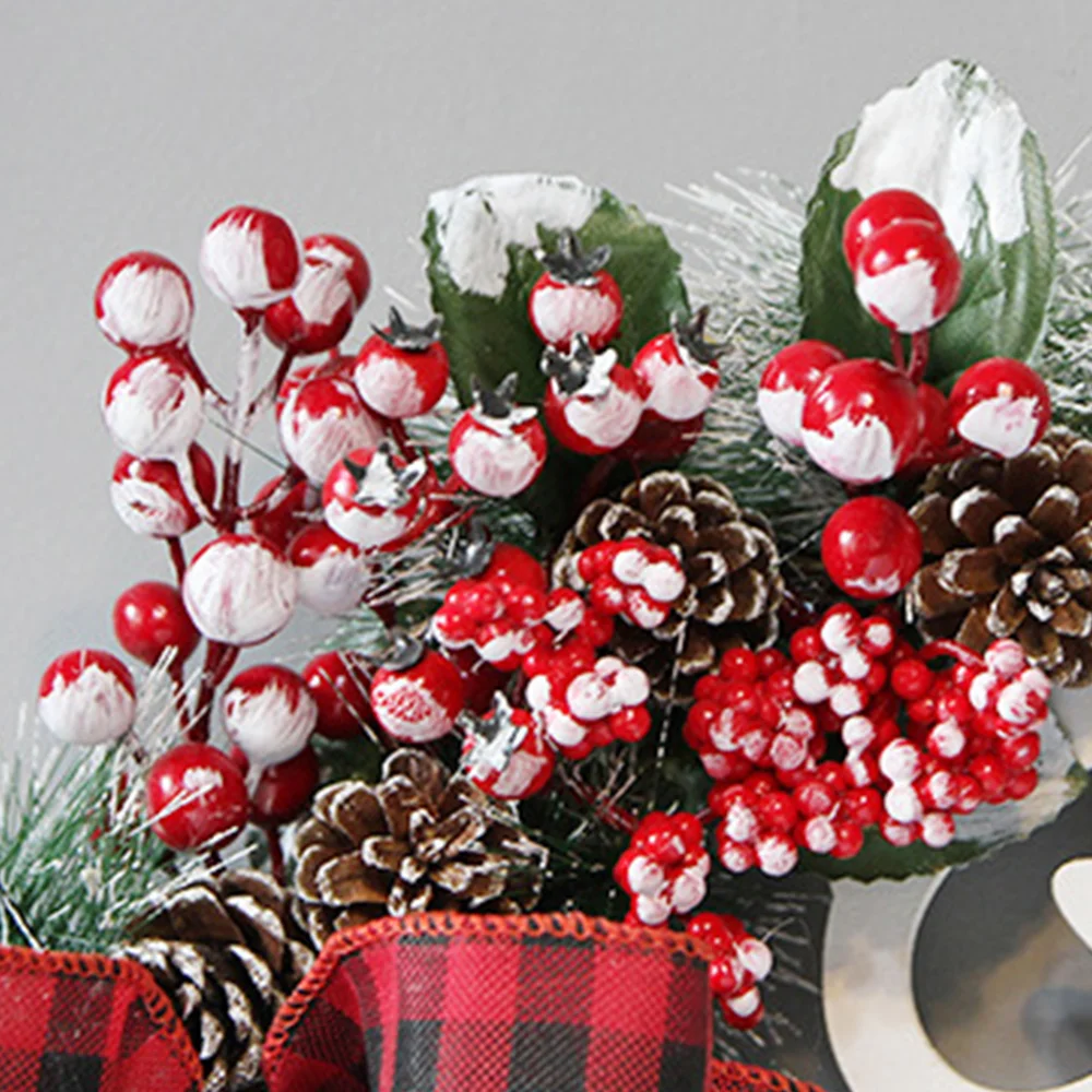 American Christmas simulation.Rattan red fruit letter garland