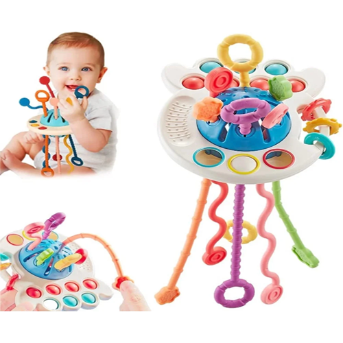 Montessori UFO Silicone Pulling Toy