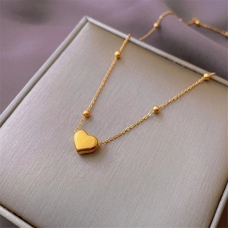 304 Stainless Steel 18K Gold Plated Minimalist Plating Geometric Necklace