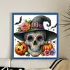 Skull-11CT Stamped Cross Stitch 40*40cm/15.75*15.75in tapestrymarket