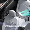 Dual Head Car Cooling Fan with Extension Arm Car Seat Headrest Fan for Back Seat