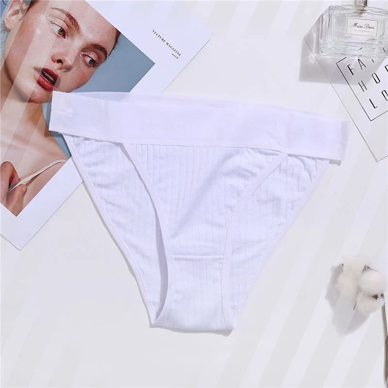 M-XL Women Cotton Underwear Panties Sexy Briefs for Female Underpants Solid Color Women Intimate Lingerie Cotton Panties