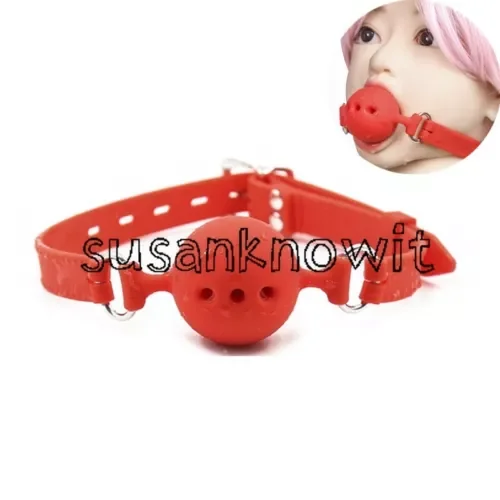 pornhint Pornhint S/M/L Silicone Ball Mouth Gags Slaver Open Mouth Binding Gags Ball Muzzle Oral Libido