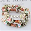 Ladies Retro Tassel Round Bead Creative Multilayer Bracelet