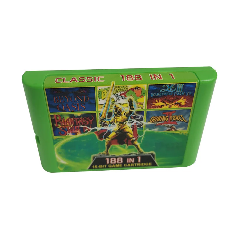 16 Bit Game Cartridge - 188 IN 1 Classic Collection Genesis/MEGA DRIVE Remix Mulit Cart - Region Free