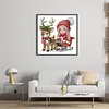 Elk Sled Girl-14CT Stamped Cross Stitch 31*31cm/12.2*12.2in