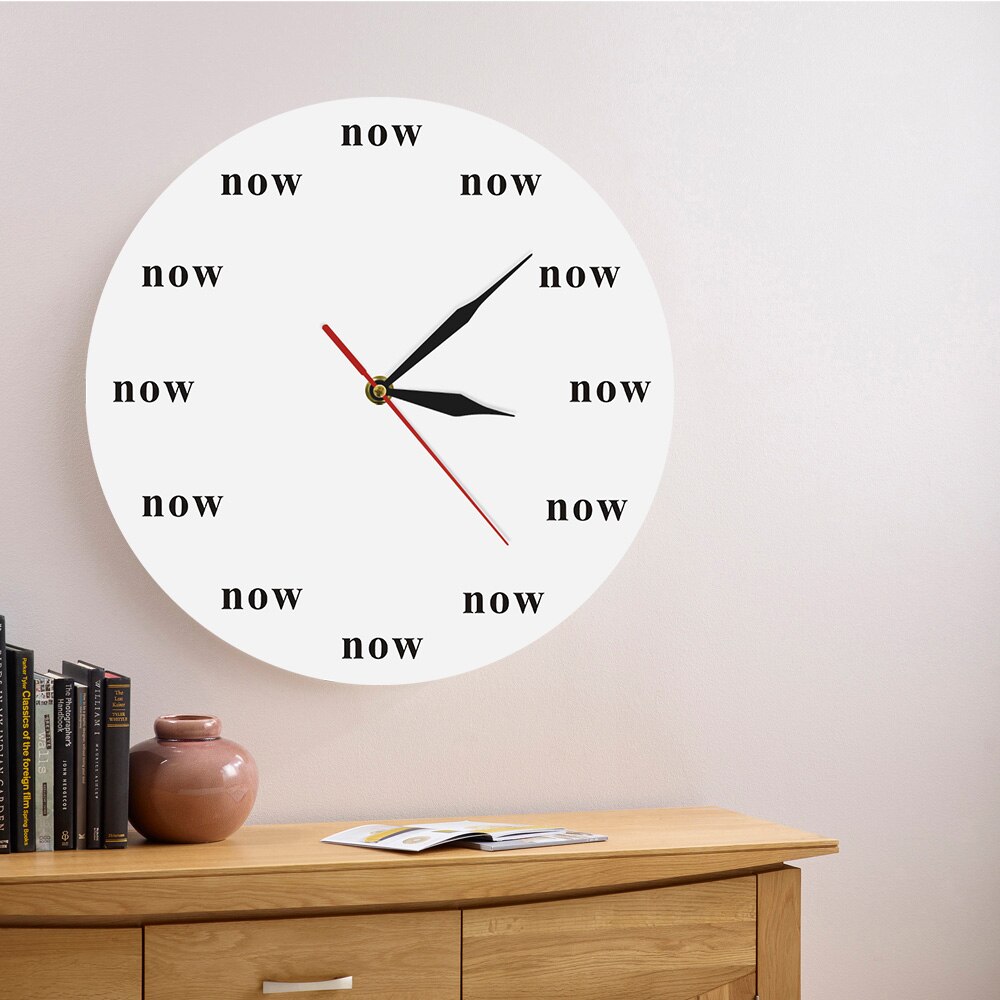 

The Time Is Now - Frameless Acrylic Wall Clock, 501 Original