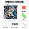 DIY Partial Special Shaped Drill Diamond Painting-Tiger