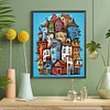 Diamond Painting-DIY Full Round Drill Colorful House(50*40 CM)