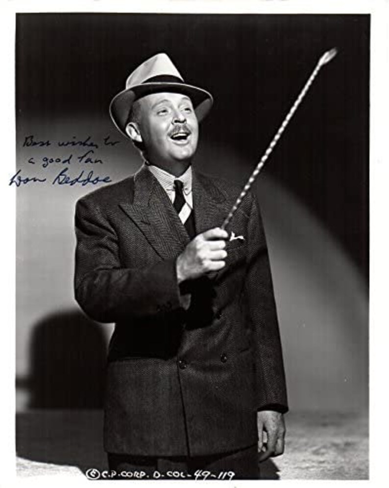 Don Beddoe (d. 1991) Signed Autographed Glossy 8x10 Photo Poster painting - COA Matching Holograms