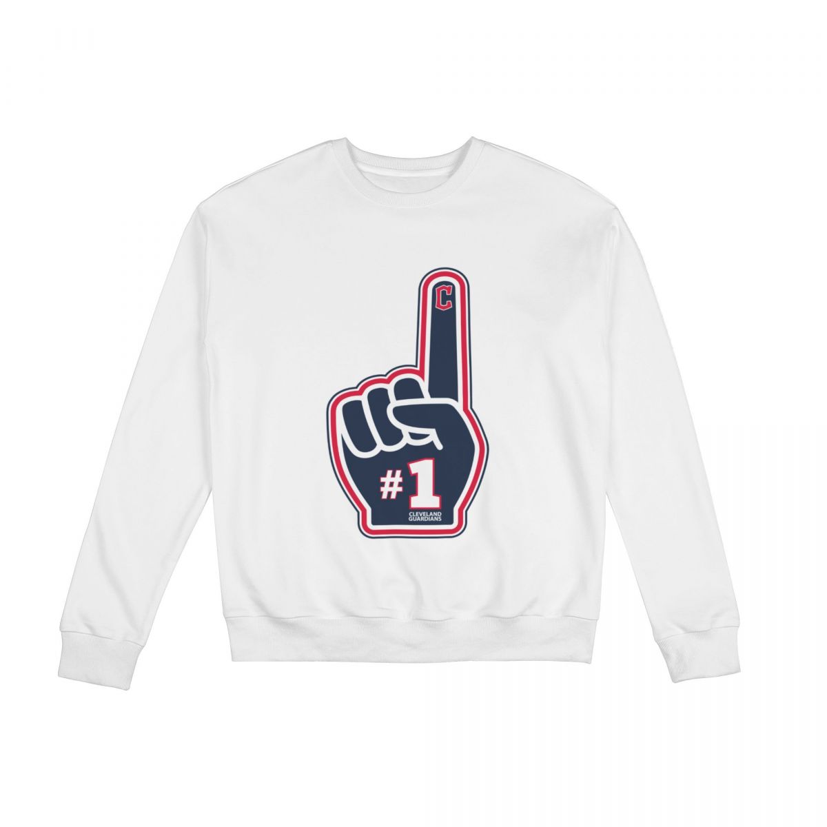 Cleveland Guardians Number 1 Crew Neck Sweatshirt