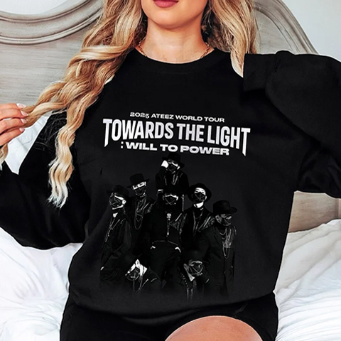 2025 ATEEZ World Tour Towards the Light: Will to Power Logo Poster Sweatshirt