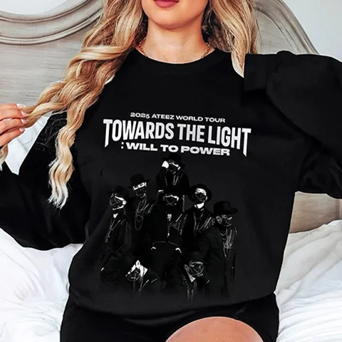 2025 ATEEZ World Tour Towards the Light: Will to Power Logo Poster Sweatshirt officialateezshop