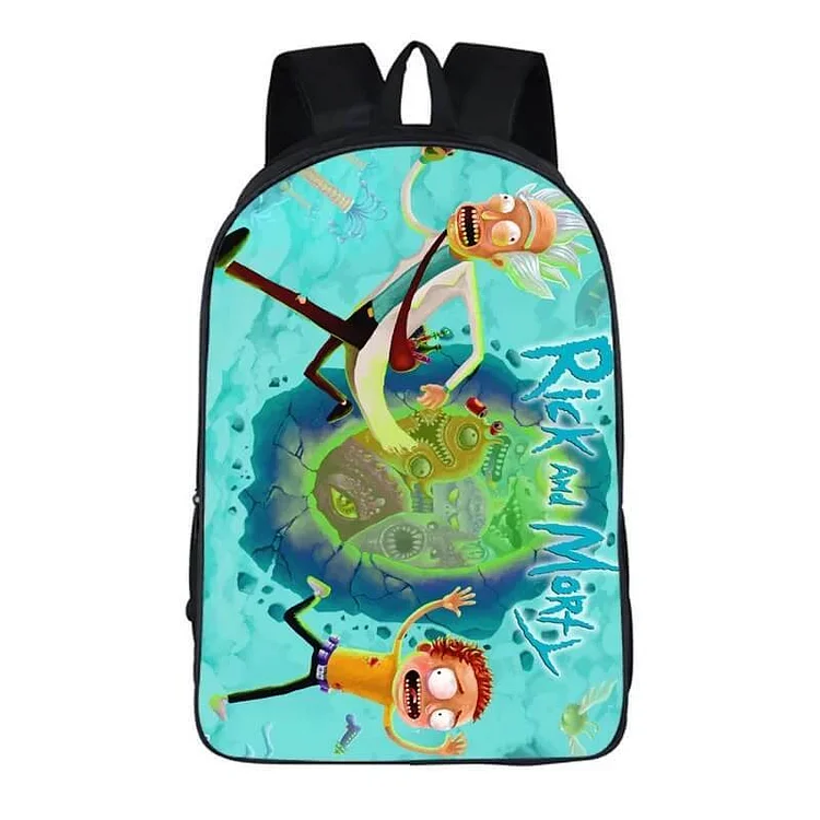 Mayoulove Anime Rick And Morty #3 Cosplay Backpack School Notebook Bag-Mayoulove