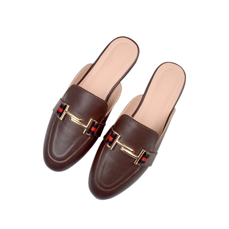 Plus Size Round Toe Closed Toe Slip On Loafer Slippers