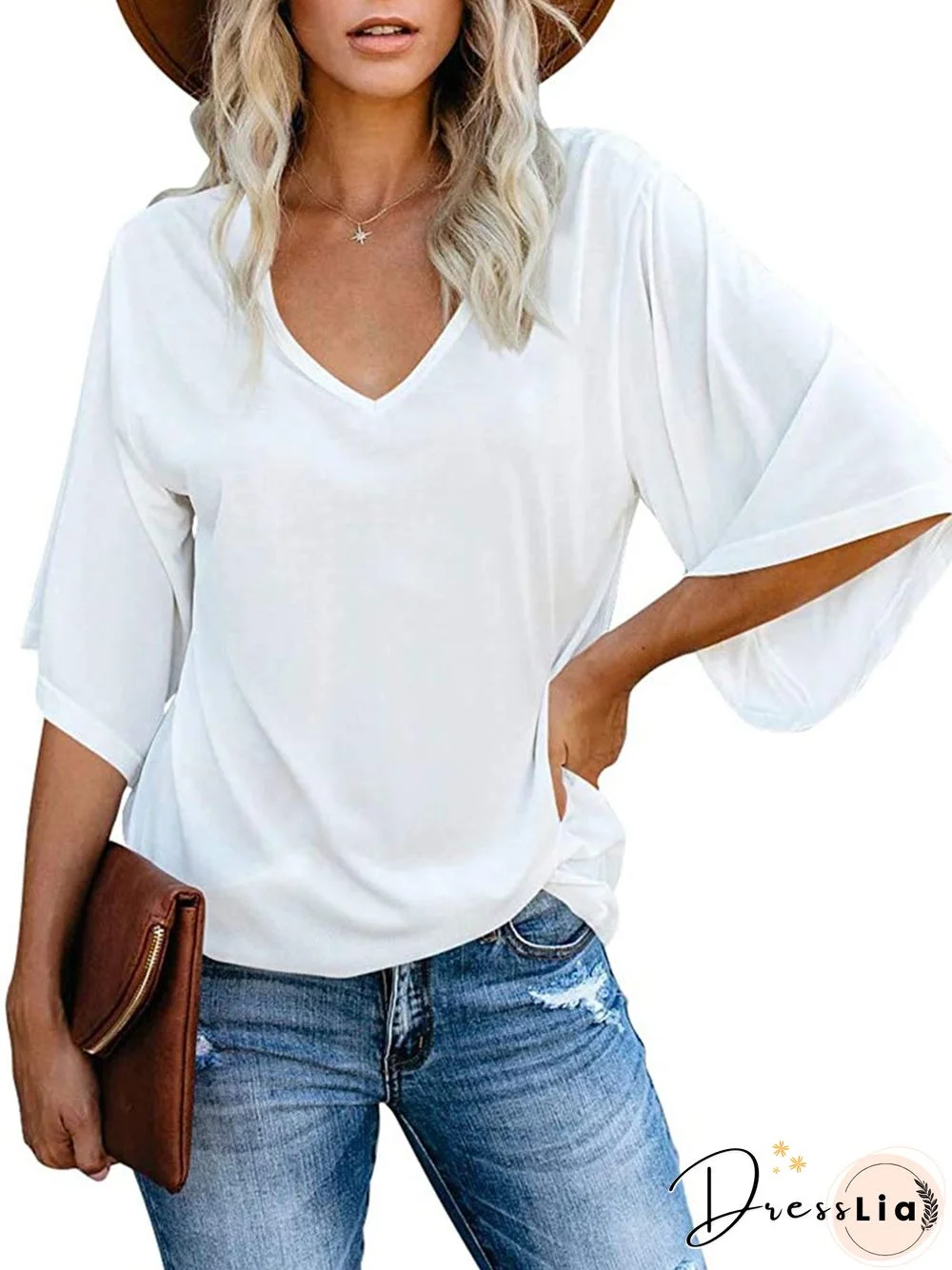 Half Sleeve Vintage Shift T-shirt