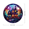 Haunted House Glass Painting-Paint by Numbers Acrylic Painting 50*50CM