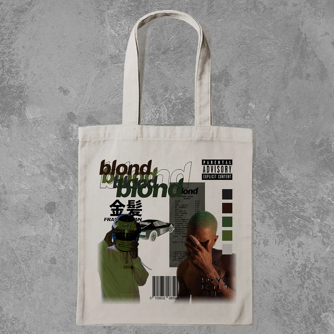 Fashionable Frank Ocean Blonde Printed Canvas Bag