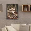 Diamond Painting -DIY Round Drill Parent Wolf