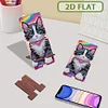 2er-Pack Acryl Katze Hund Telefonständer & Spiegel - 5D DIY Handwerk Modeaccessoires